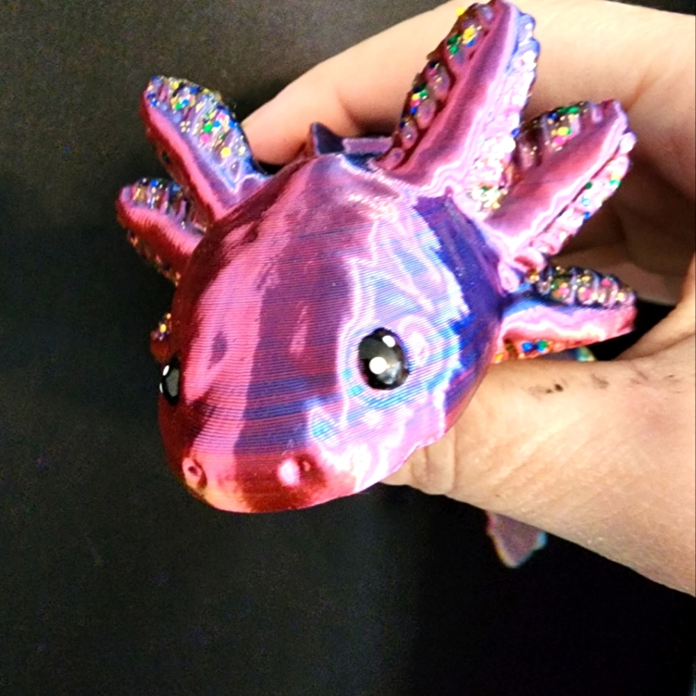 3D printed Axolotl Fidget toy